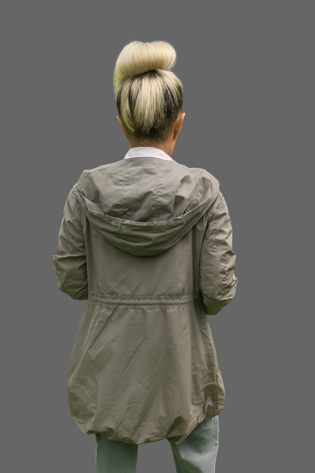 Imperméable Kaki à capuche