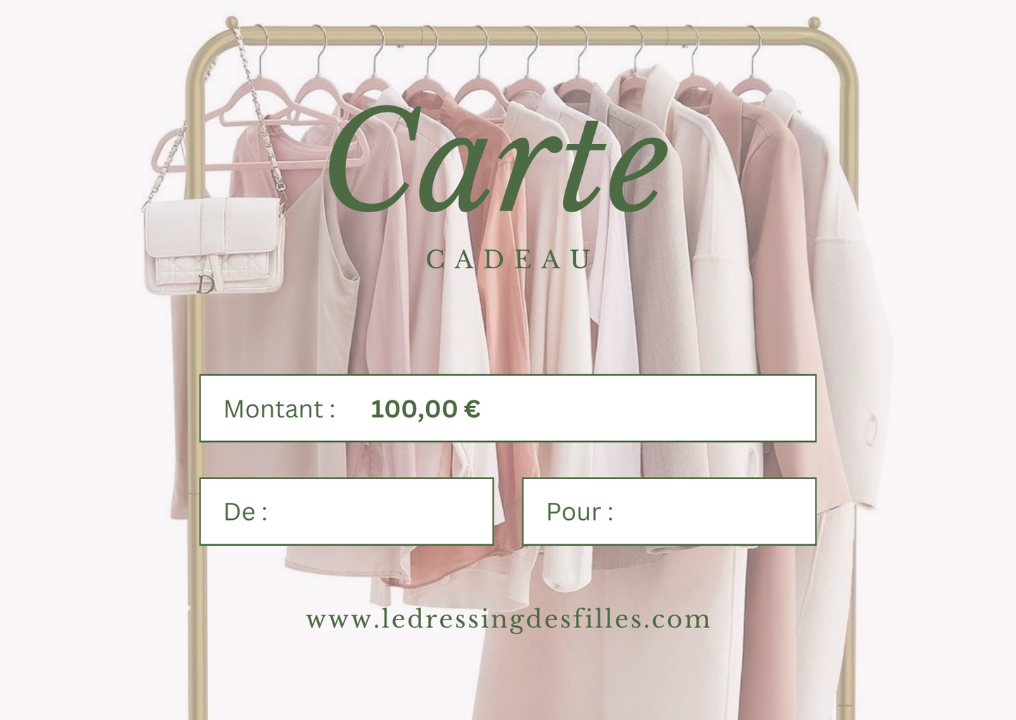 Carte-cadeau Le Dressing des Filles