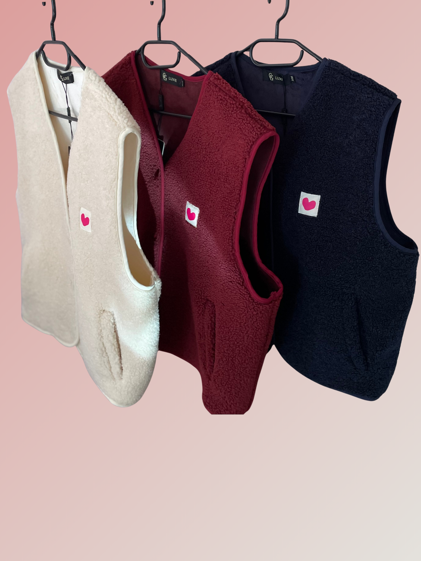 Veste sans manches effet peau de mouton