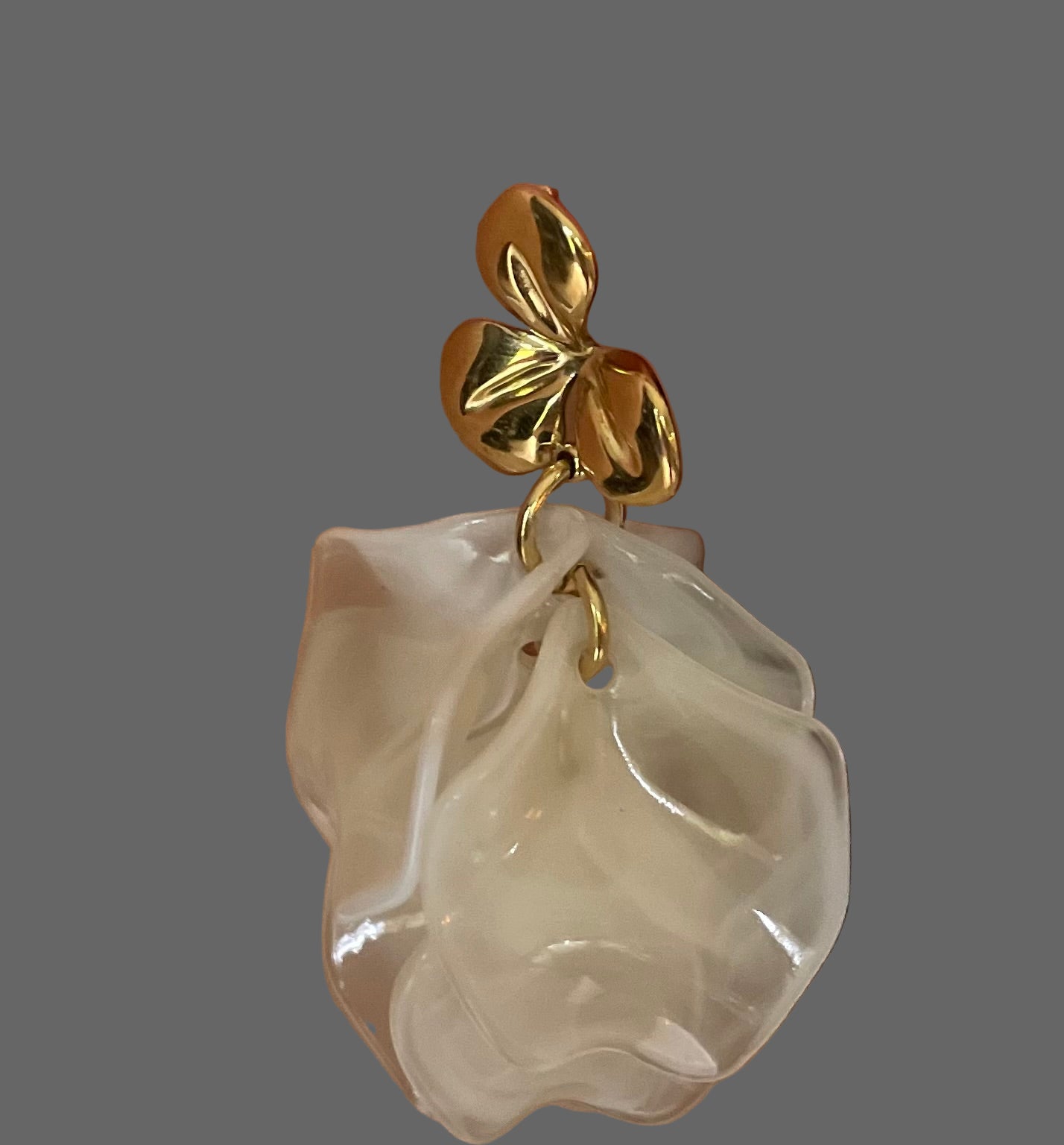 Boucles d’oreilles goutte fleur