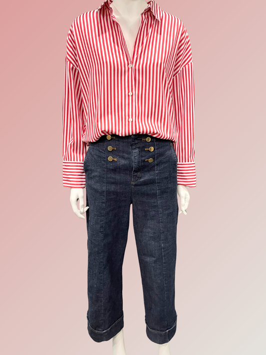 Jean Droit Taille Haute