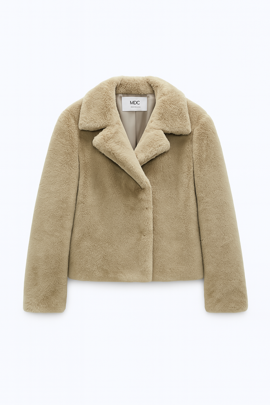 Veste mi-longue à poils