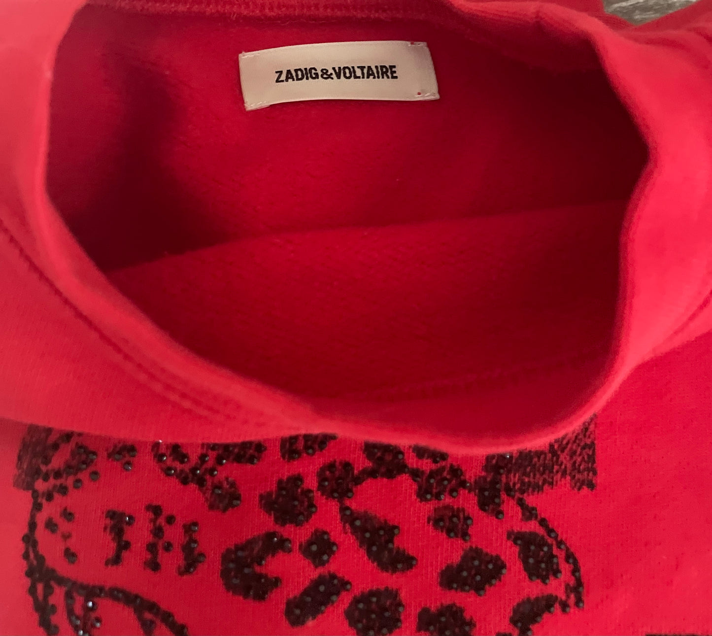 Pull robe rouge zadig&voltaire