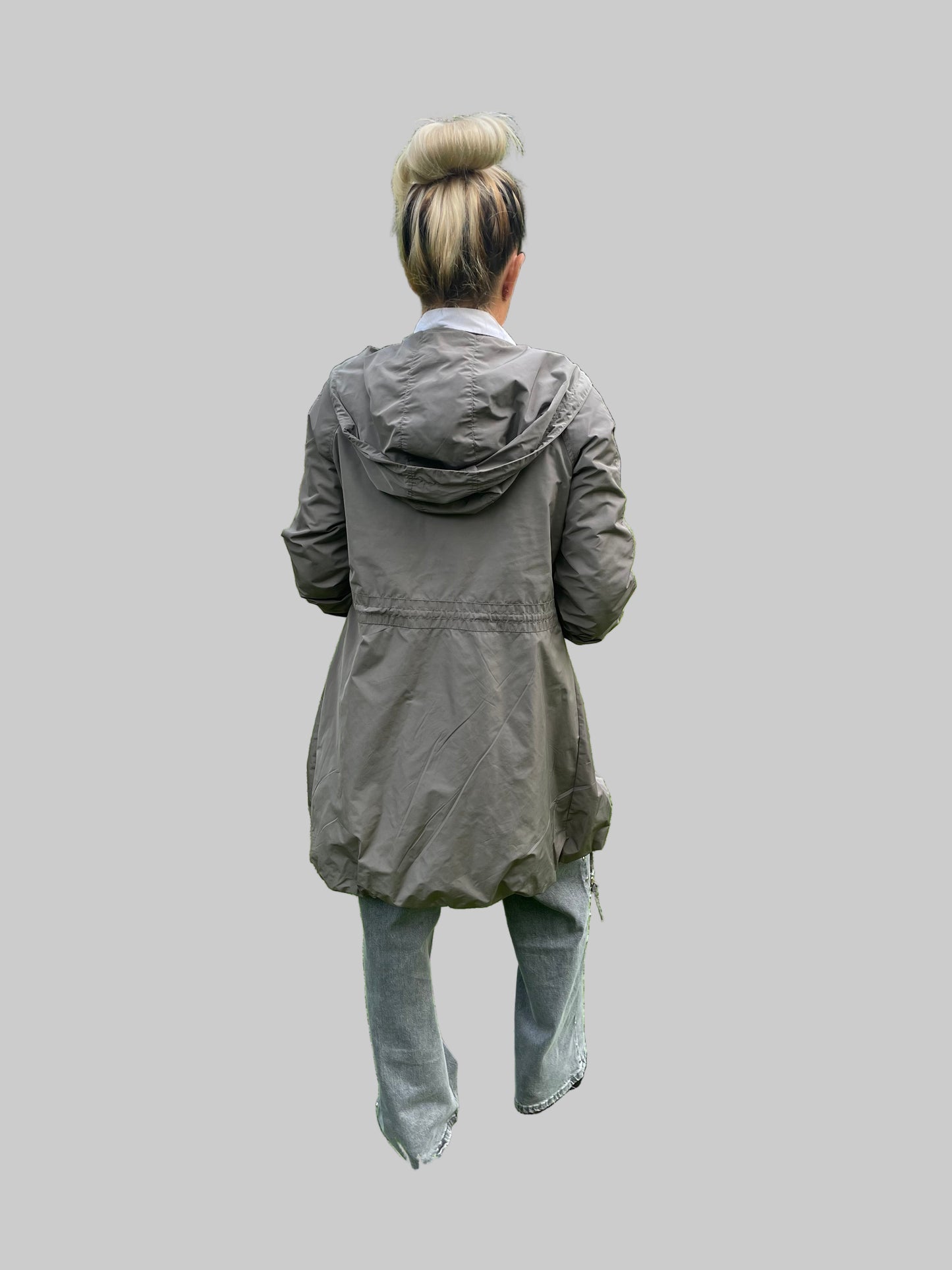 Imperméable Kaki à capuche