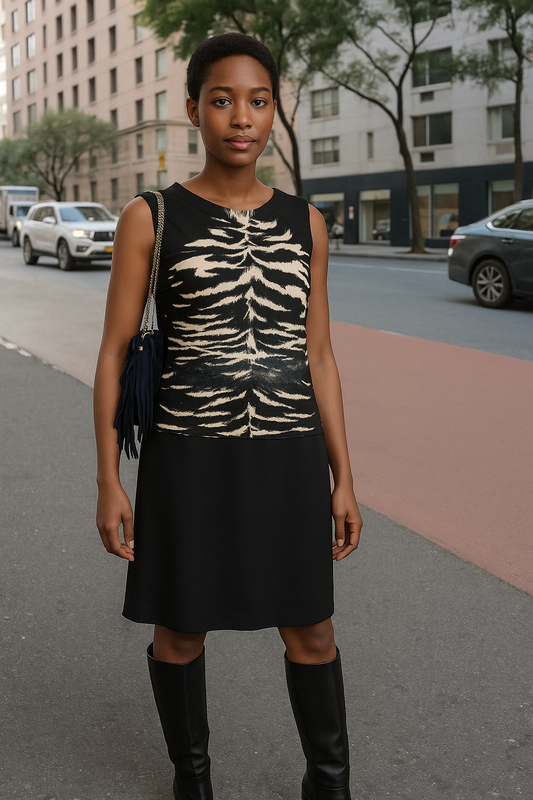 Robe zébré