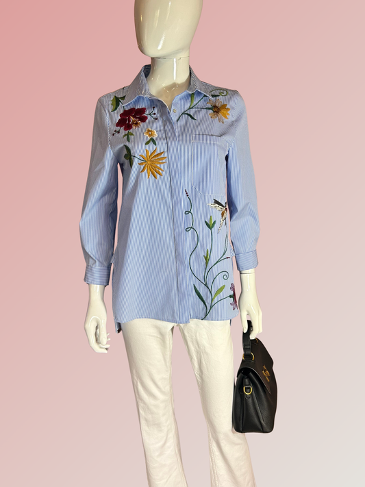 Chemise à fleurs