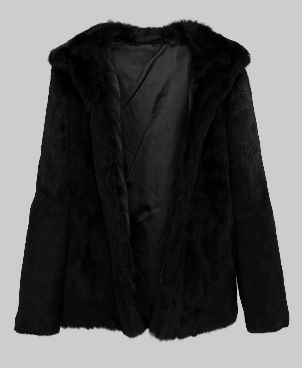 Veste fourrure à poils de lapin