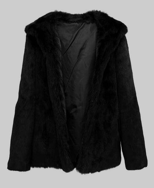 Veste fourrure à poils de lapin