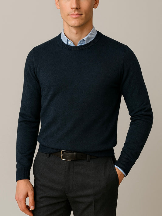 Pull bleu marine Boss orange