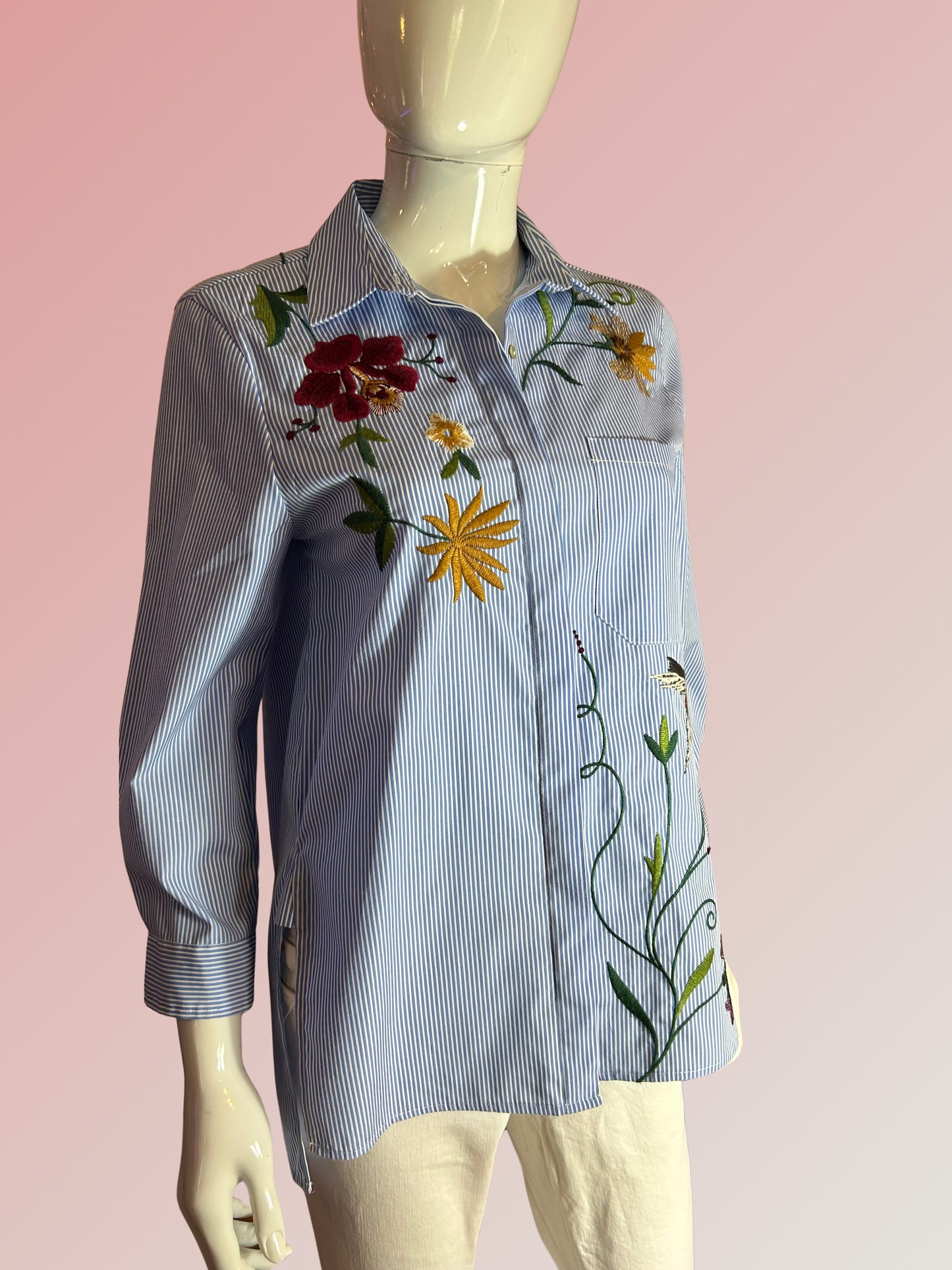 Chemise à fleurs
