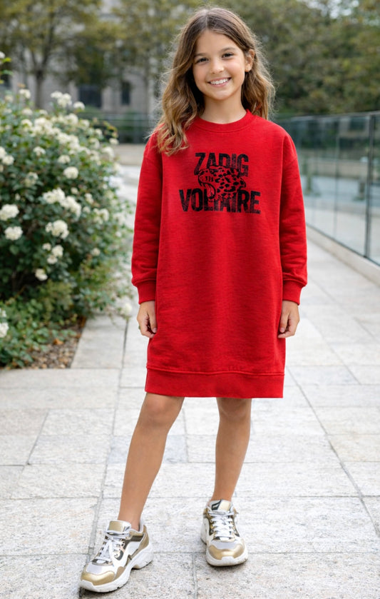 Pull robe rouge zadig&voltaire