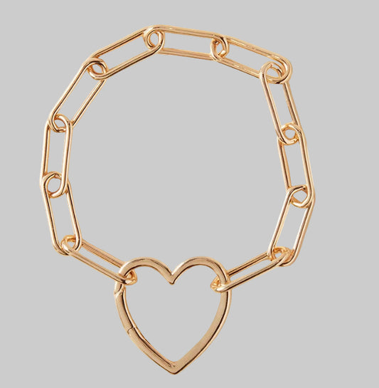 Bracelet chaîne trombone ♡